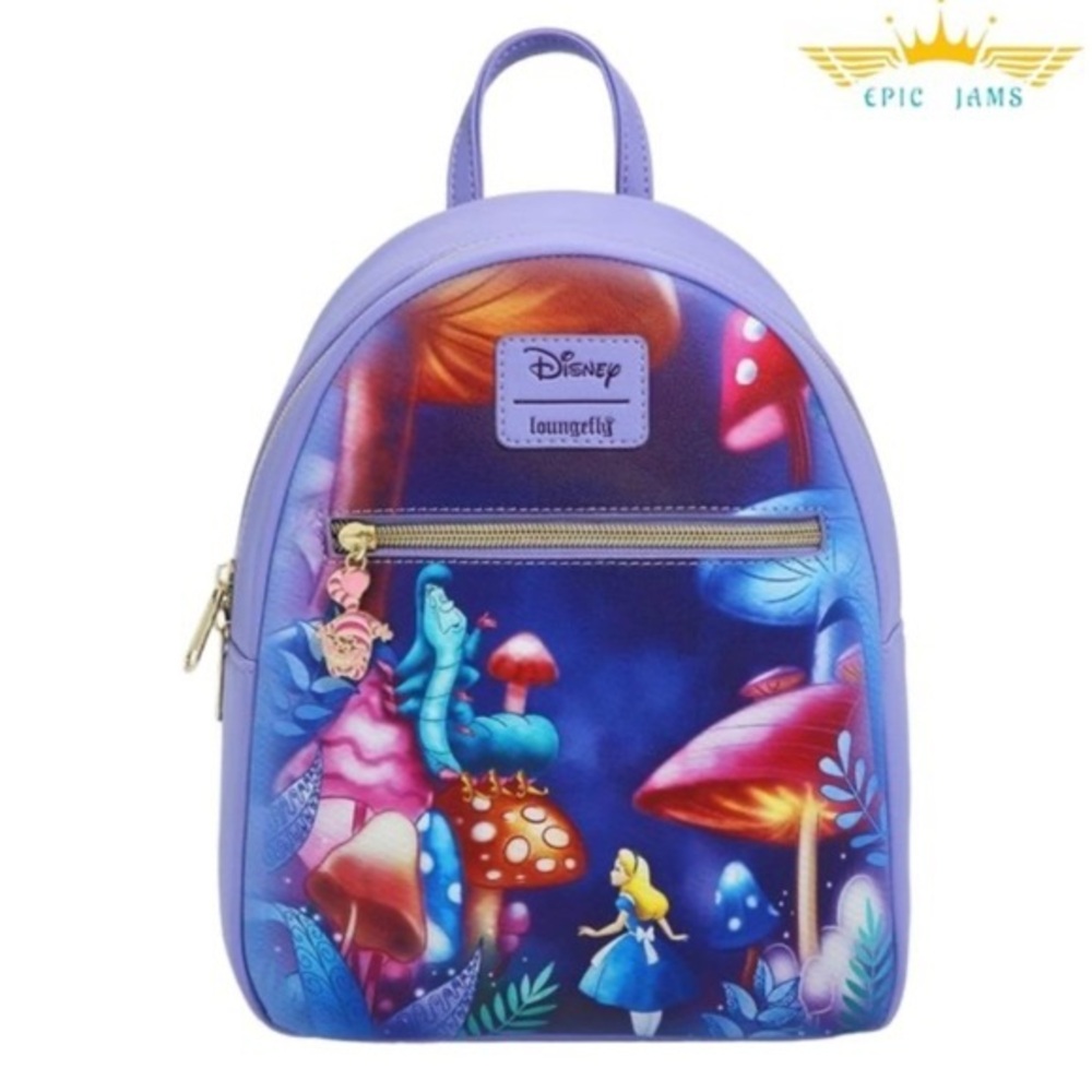 Loungefly Disney Alice in Wonderland Mushroom Caterpillar Backpack